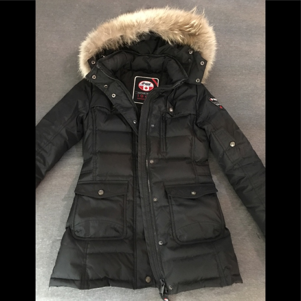 Pajar Black Down Parka sz SMALL